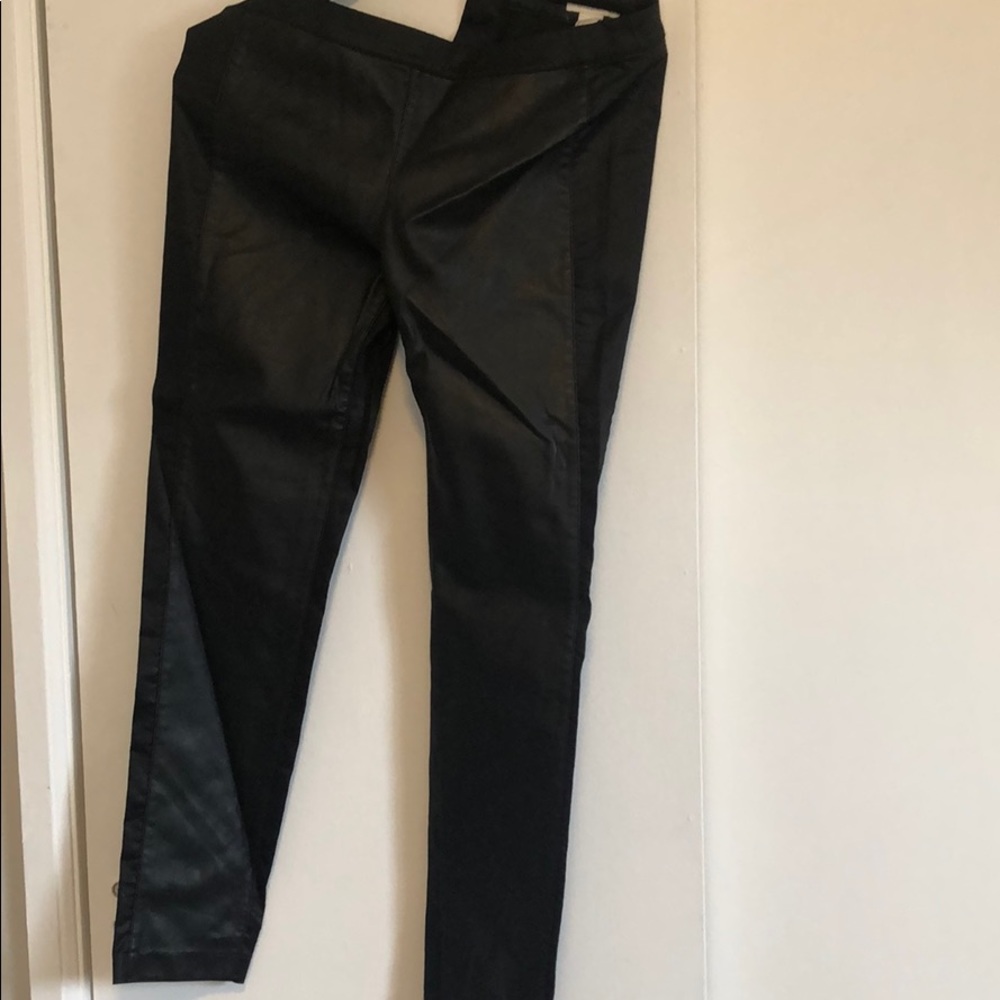 Leather skinny pants